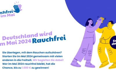 Start der Aktion „Rauchfrei im Mai“ – Interessierte können sich ab sofort anmelden